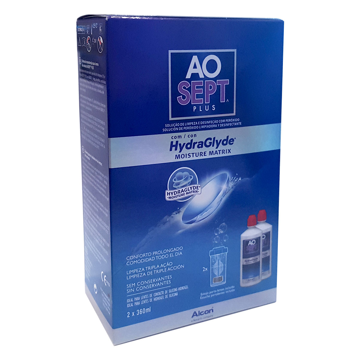 Image of AOSept Plus with HydraGlyde Twin Pack 2360ml