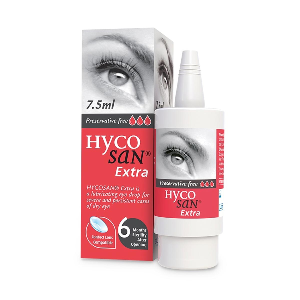 Image of Hycosan Extra Eye Drops 75ml